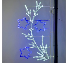 Светодиодная Консоль Уральские звезды 80 х 150 см, Бело-Синяя, 220В LTC LC-13593