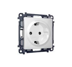 Розетка Ambrella Volt ALFA с заземлением на винтовых зажимах 2P+E 16A-250V QUANT MA126010_AMB