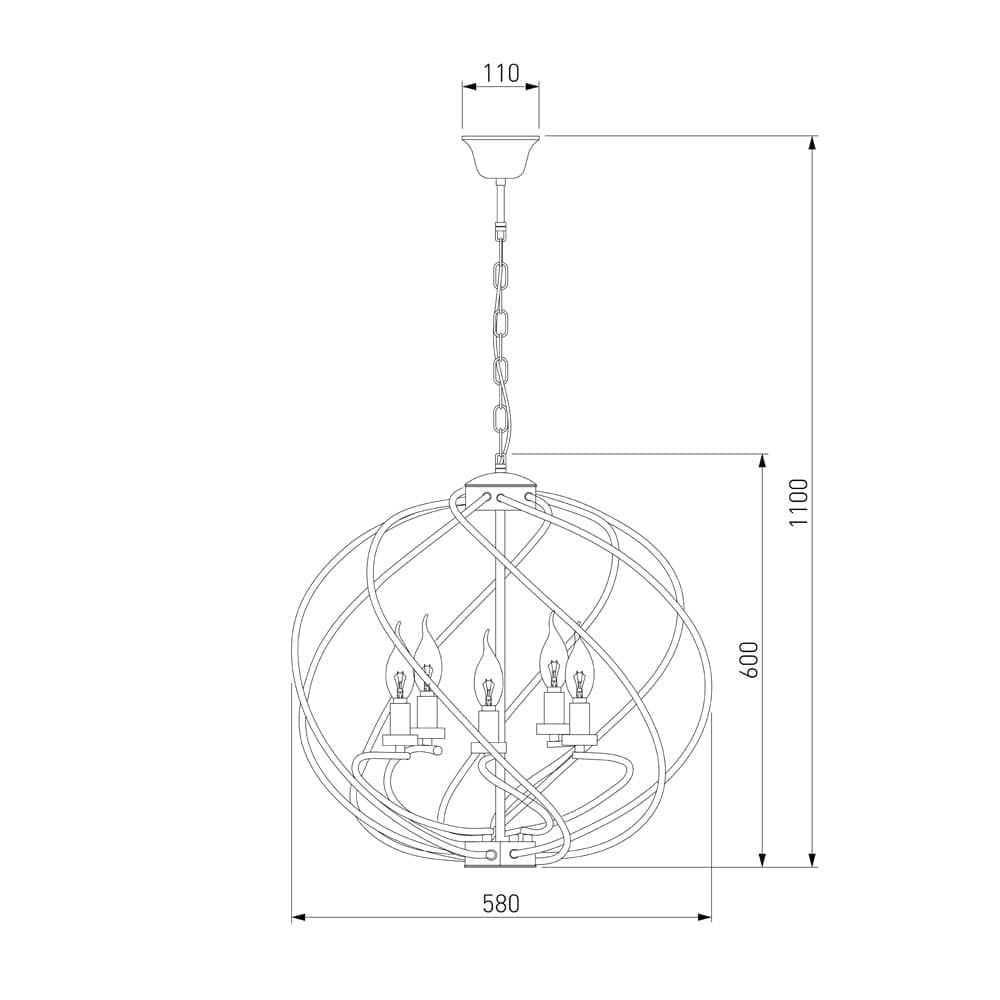 Подвесная люстра Eurosvet Sorrel a045704_EU