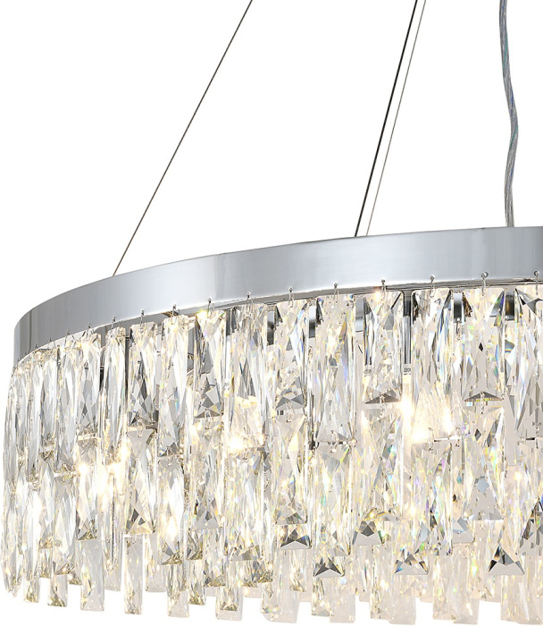Подвесной хрустальный светильник (12029/18P Chrome) Indigo V000498
