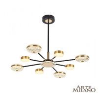 Потолочная люстра Arte Milano Ferrara 272069/8 BK/GD