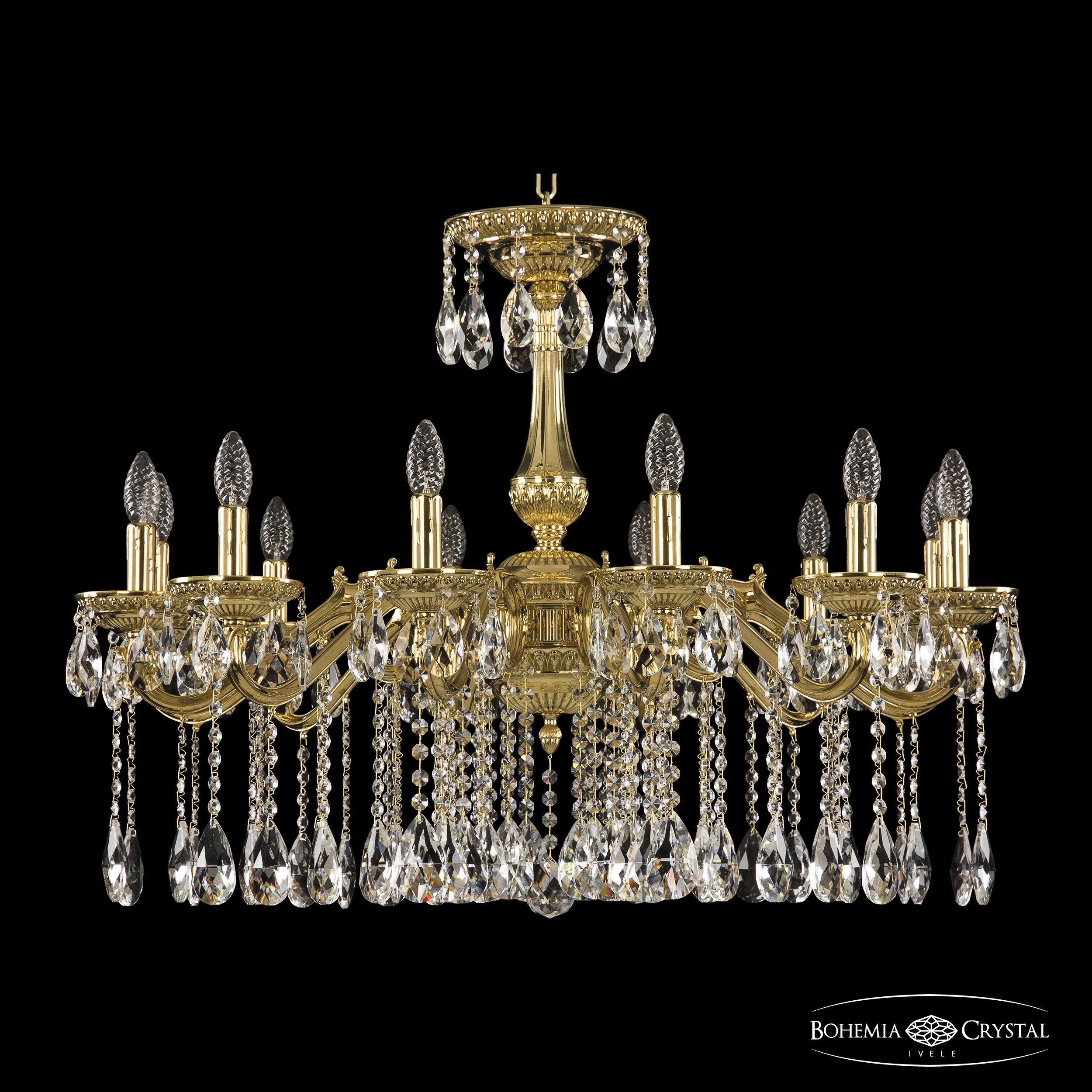 

Хрустальная люстра Bohemia Ivele 75102/12/300 A G, 75102/12/300 A G