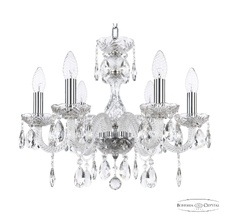 Хрустальная люстра Bohemia Ivele Crystal 117/6/165 Ni_BI