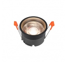 Светильник встраиваемый iLedex DIM 112-12W-D80-3000K-24DG-BK_IX