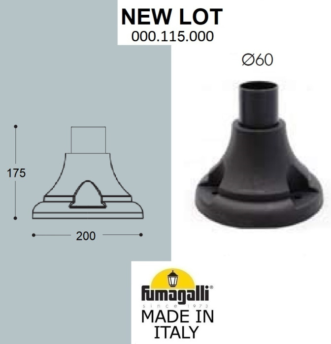 Уличный грунтовый ландшафтный светильник FUMAGALLI NEW LOT/REMO R50.115.000.AYXH27