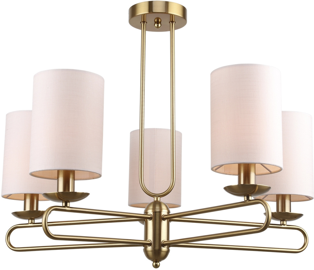 Потолочная люстра на штанге 10166/5PL E14*40W Escada 10166/5PL Brass_ESC