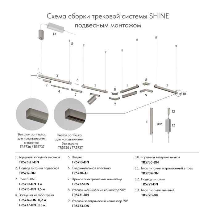 Блок питания Denkirs SHINE BASE TR5739-DN