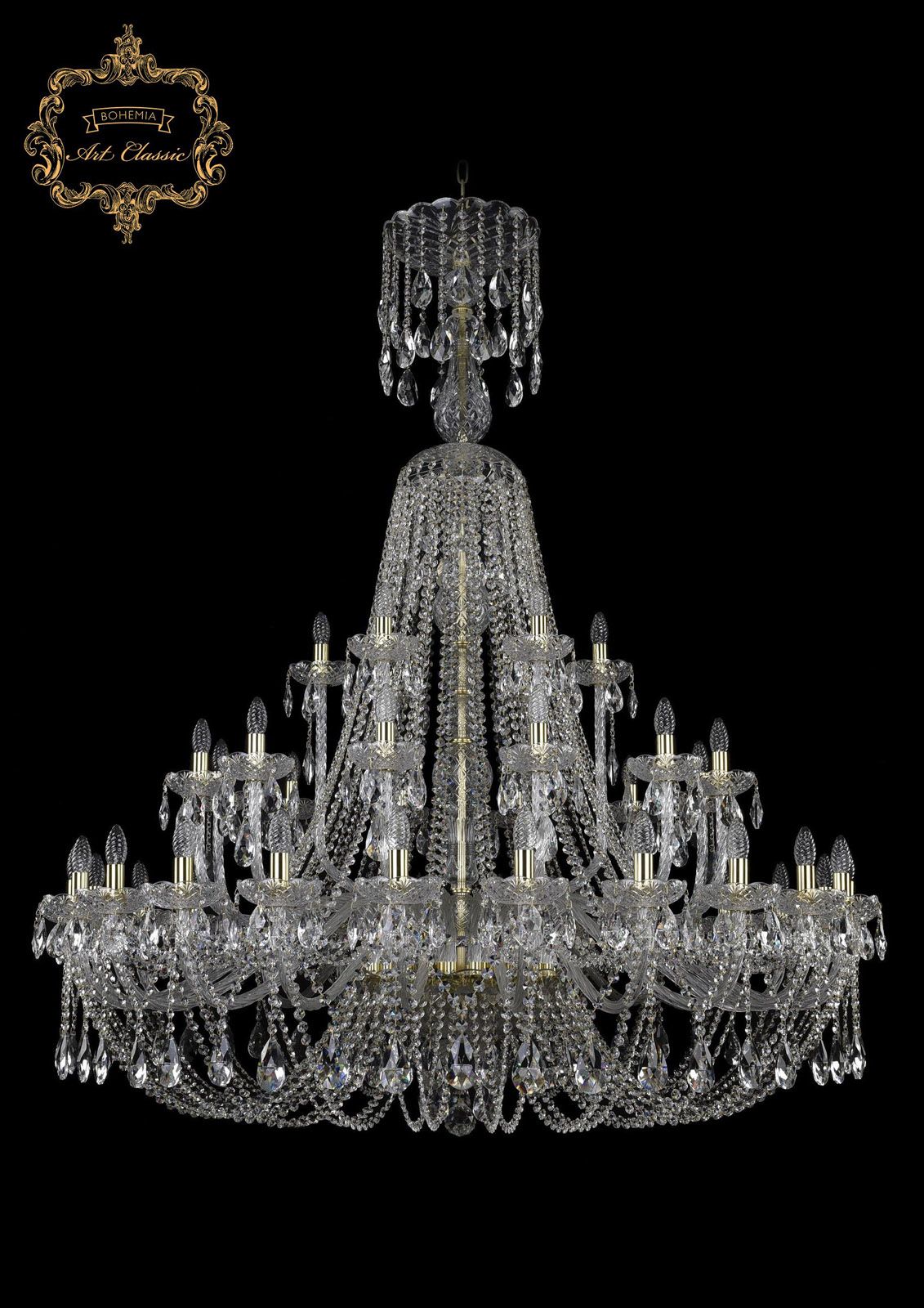 Хрустальная люстра Bohemia Art Classic 11.21.24+12+6.530.XL-170.Gd.Sp_BI