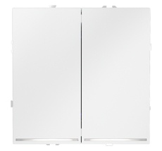 Выключатель встраиваемый VOLTUM S70 двухклавишный с подсветкой 10А VLS020202