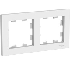 Рамка на 2 поста (белый) Systeme Electric ATN000102