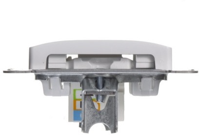 Телефонная розетка встраиваемая RJ-11 (белый) Systeme Electric GSL000181T