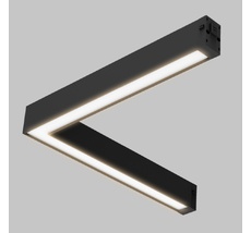 Трековый светильник светодиодный однофазный угловой&nbsp;рассеянного&nbsp;света&nbsp;220В,&nbsp;18Вт Imex IL.0050.5007-18-CCT-BK_IM