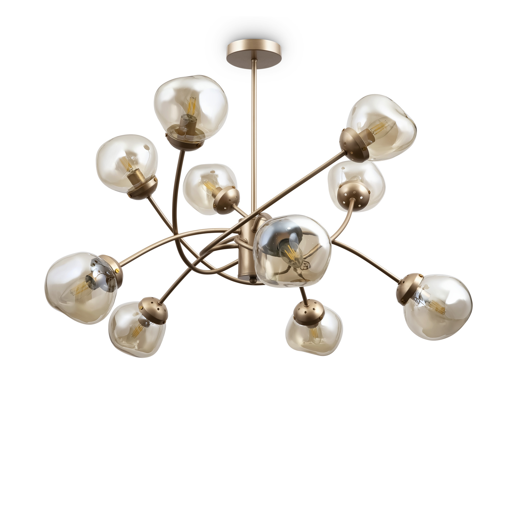 Люстра на штанге Freya Volani FR8017PL-10MG_MY