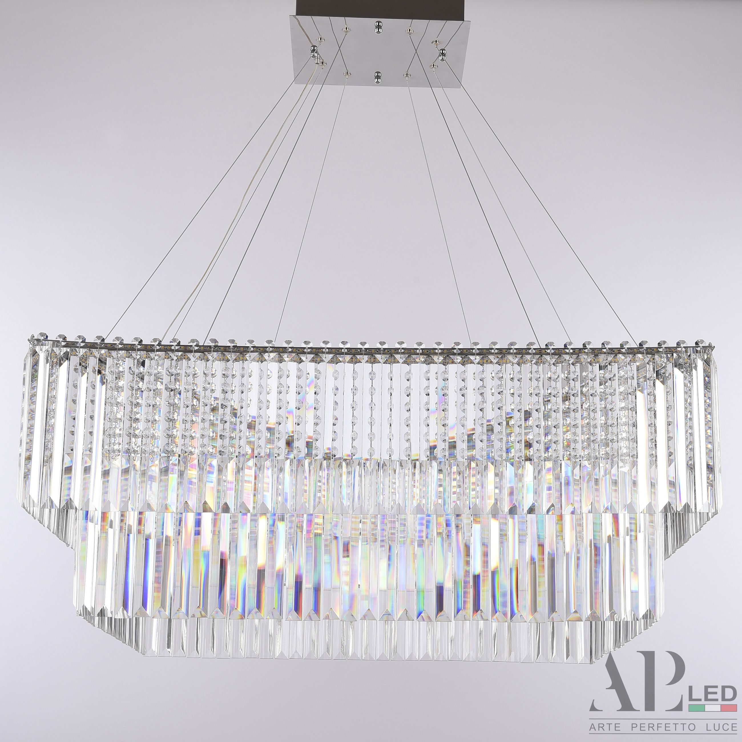 Хрустальная люстра APL LED Sicilia SH10.86.C.Ni.4000_BI