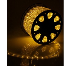 Светодиодный Дюралайт Желтый 220В, 36 LED/м, Свечение 360&deg;, IP65, Бухта 100м LTC F3-H1-220V-Y