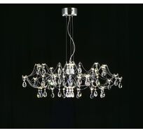 Подвесная люстра светодиодная с пультом и хрустальными подвесками Asfour MyFar MR2661-60P-50AD