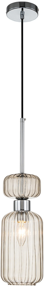 Подвесной светильник Escada 1141/1S Chrome/Beige_ESC