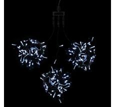 Комплект 3 Белых Нити по 20м, 600 LED, Провод Черный ПВХ, IP54 KDD600-11-1W