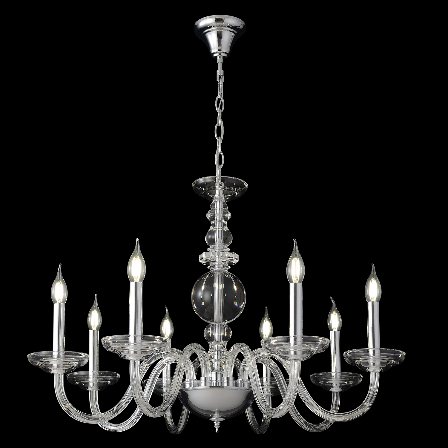 Подвесная люстра Crystallux ARABESQUE ARABESQUE SP8 CHROME_CR