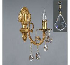 Бра Ambiente ALICANTE 8888/1 AB Leaf crystal_BZ