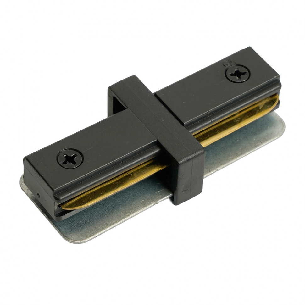 Коннектор прямой однофазный для шинопровода черный Feron 51898_FR