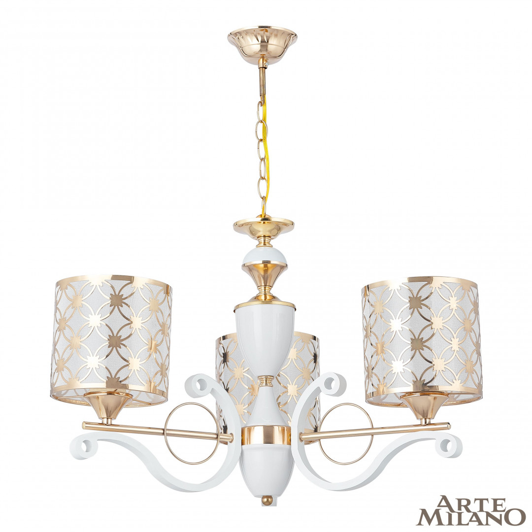 Подвесная люстра Arte Milano Florentina 303097/3 Wh/Gd