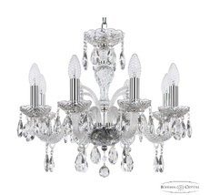 Хрустальная люстра Bohemia Ivele Crystal 118/8/165 Ni_BI