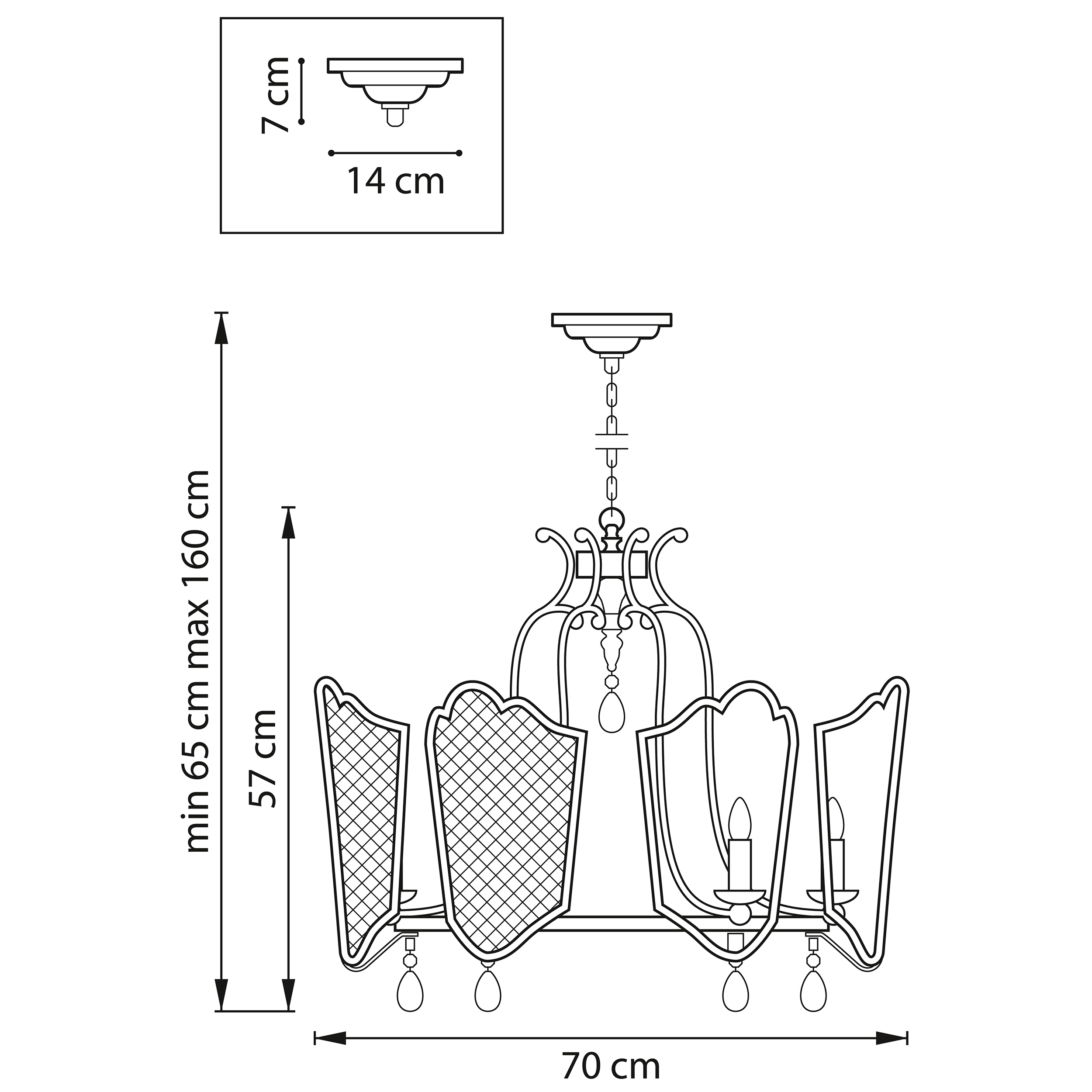Подвесная люстра LightStar Castello 744077_LS