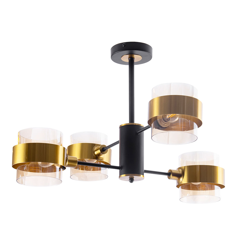 Потолочная люстра на штанге Arte Lamp CARLO A8205SP-4BK