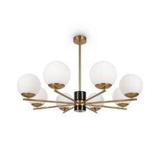 Подвесная люстра Freya на штанге Marble FR5230PL-08BS_MY