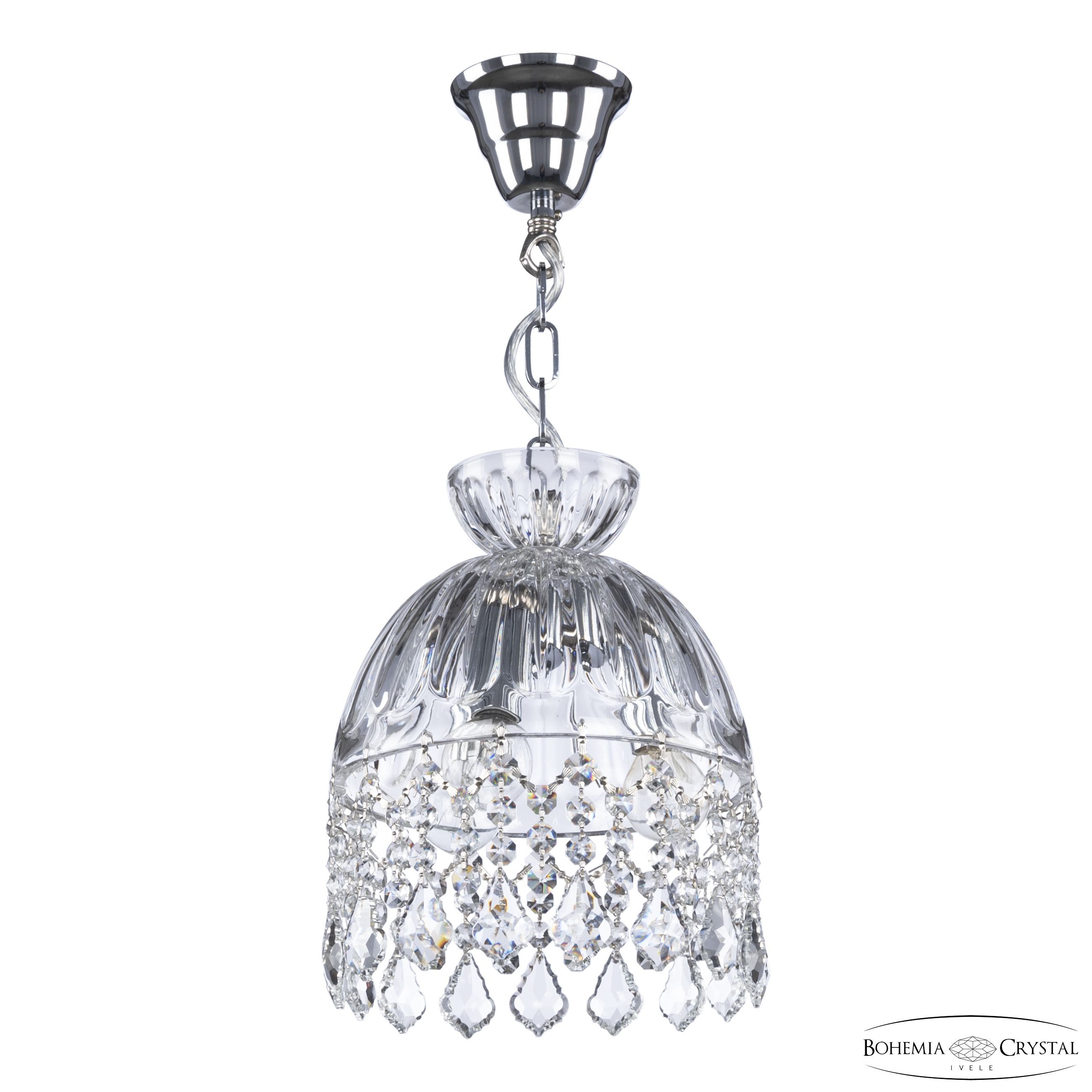 Подвесной светильник Bohemia Ivele Crystal 5478/22 Ni Clear/M-1H Leafs_BI