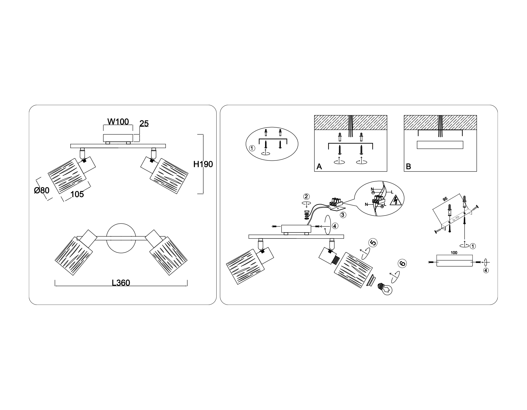 Спот Ambrella Light TR TRADITIONAL TR8664_AMB
