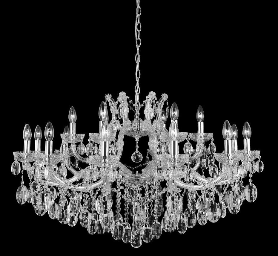 Подвесная люстра Crystallux Hollywood HOLLYWOOD SP12+6 CHROME_CR