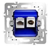 Механизм розетки TV+RJ45 S70 VLS0607M
