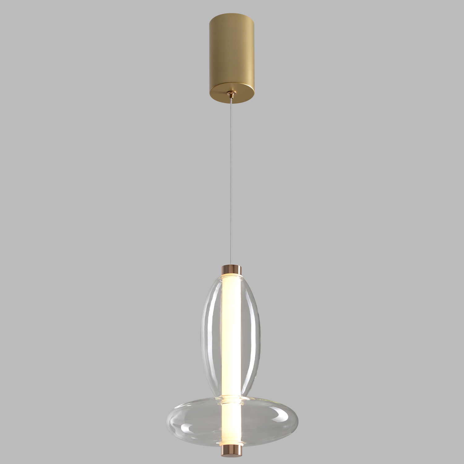 Подвесной светильник Crystal Lux QUASAR SP7W LED TRANSPARENT_CR