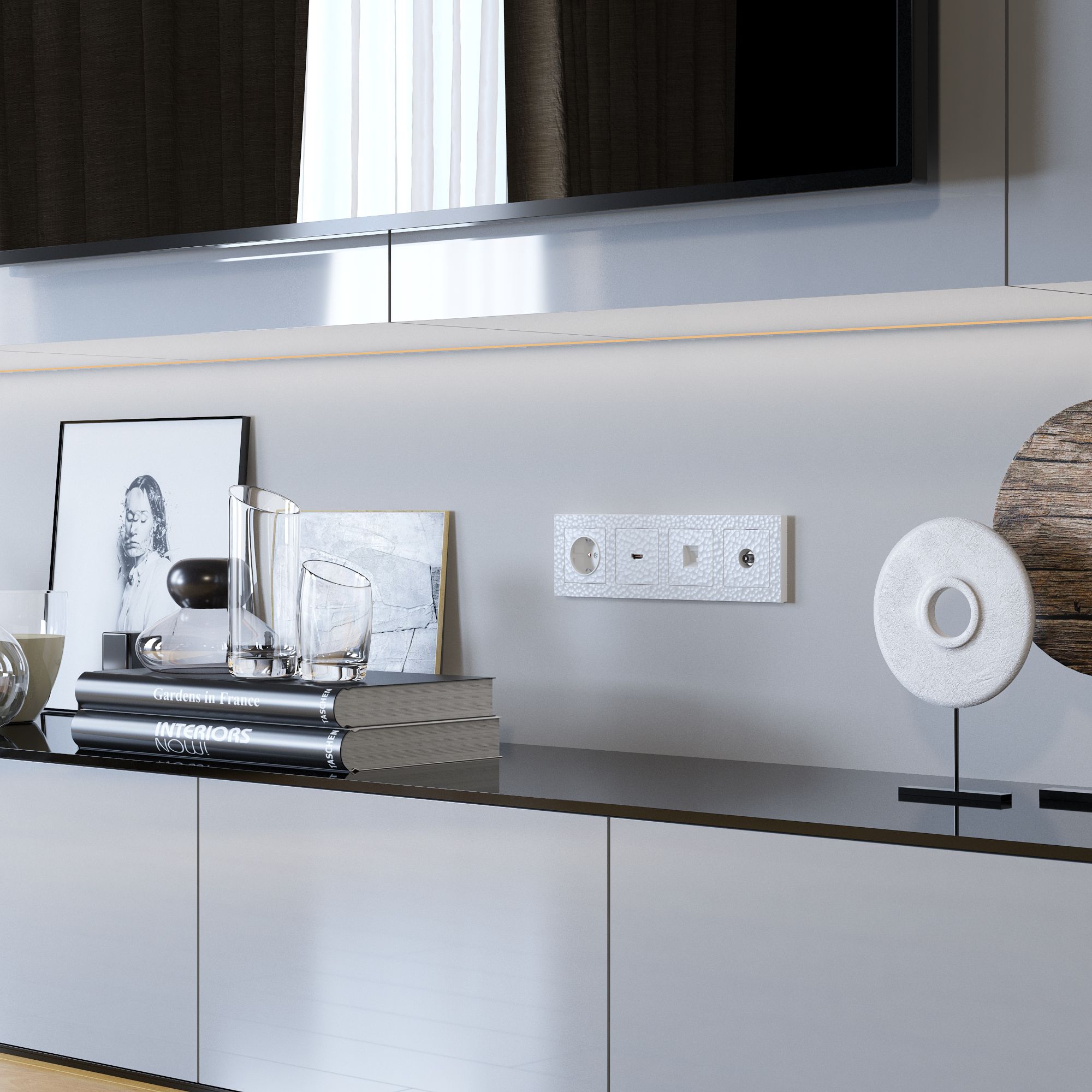 Рамка на 4 поста (белый) Hummer a052523_WR