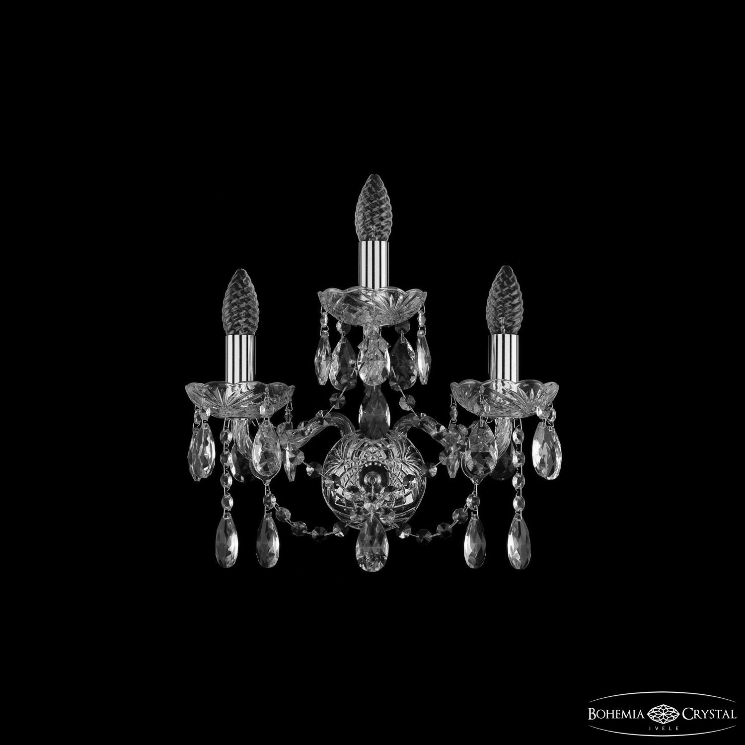 Бра Bohemia Ivele Crystal 1413B/2+1/141 Ni_BI