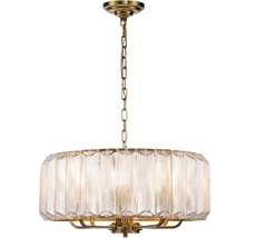 Люстра с круглым плафоном подвесная (12011/8P Brass) Indigo V000052