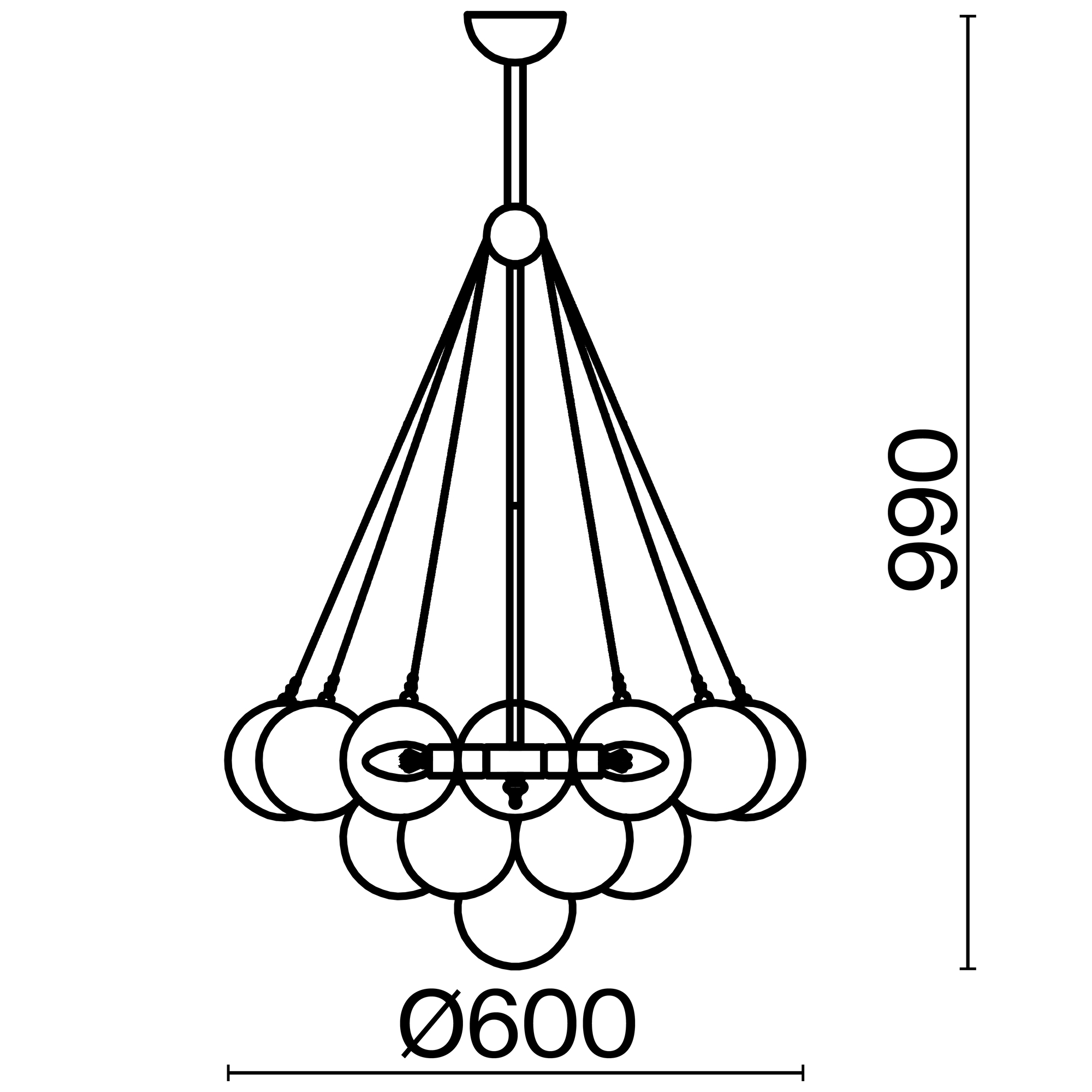 Подвесная люстра Freya Fiesta FR5231PL-06CH_MY