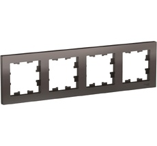 Рамка на 4 поста (мокко) Systeme Electric ATN000604