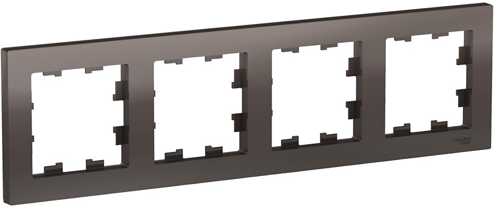 Рамка на 4 поста (мокко) Systeme Electric ATN000604