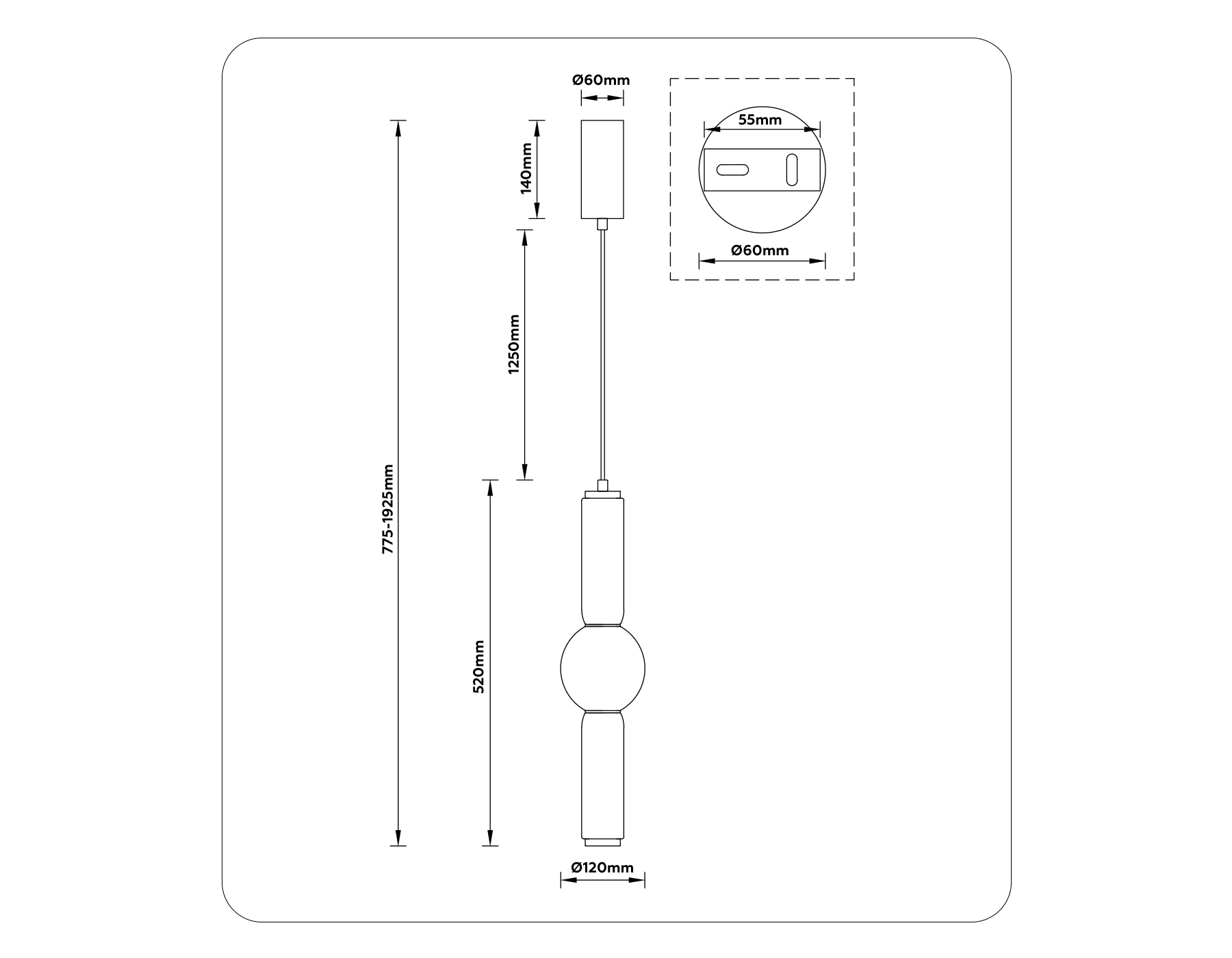 Подвесной светильник Ambrella Light Cloud LH11023_AMB