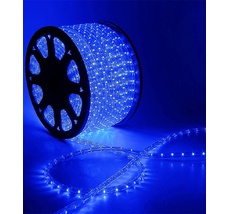 Светодиодный Дюралайт Синий 220В, 36 LED/м, Свечение 360&deg;, IP65, Бухта 100м LTC F3-H1-220V-B