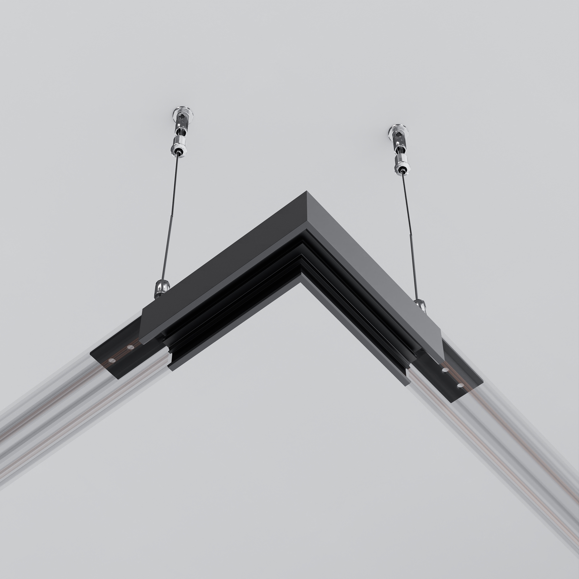 Коннектор угловой Exility накладной низкопрофильный Maytoni TRAM034CL-41B_MY