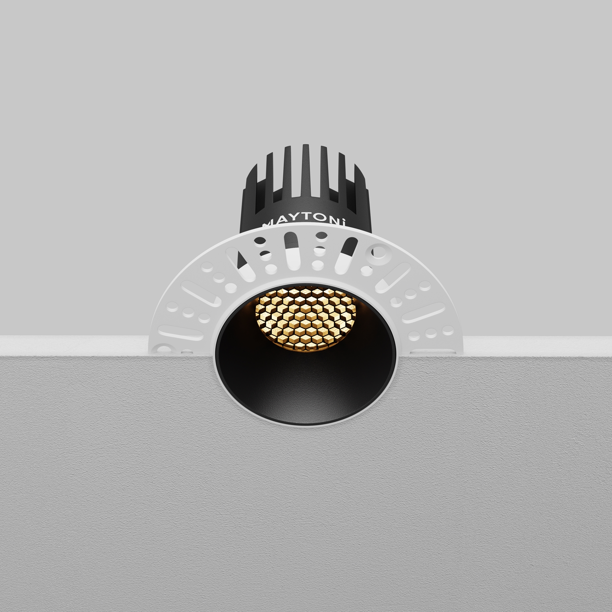 Встраиваемый светильник Maytoni Dip DL119-10W-2.7K-TRS-B_MY