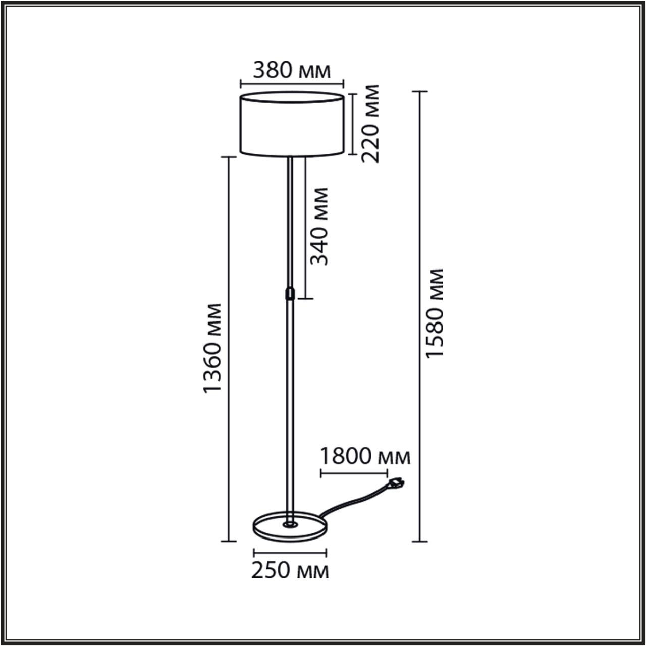 Торшер LUMION IRISA 8358/1F