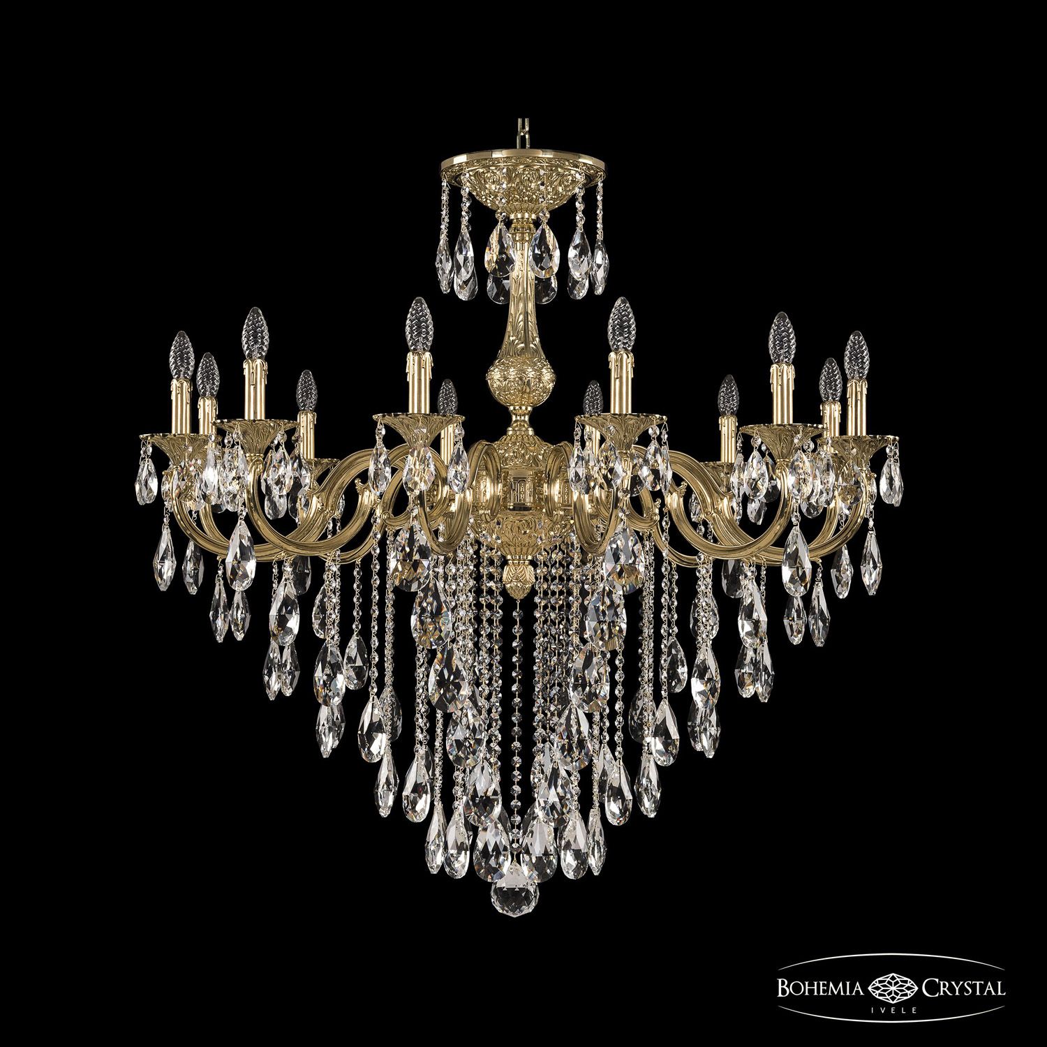 

Хрустальная люстра Bohemia Ivele 72101/12/360 B G, 72101/12/360 B G