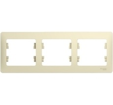 Рамка на 3 поста (бежевый) Systeme Electric GSL000203