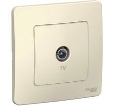 ТВ-розетка встраиваемая оконечная (молочный) Systeme Electric BLNTS000012