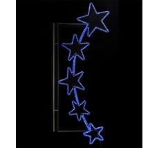 Светодиодная Консоль Пять Звезд 90 x 200 см, Синяя, 220В SKL4-220B